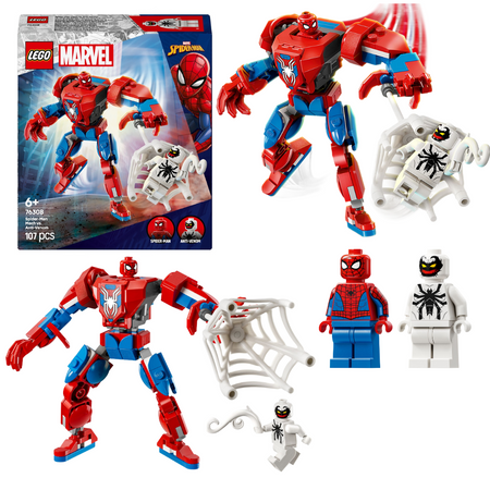 OUTLET LEGO Super Heroes 76308 Mech Spider-Mana kontra Anti-Venom Marvel Spiderman