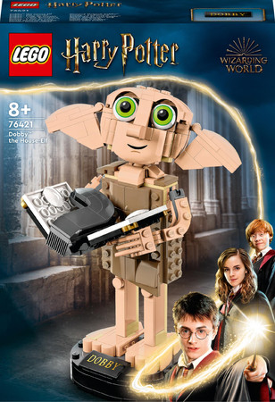 OUTLET LEGO Harry Potter 76421 Figurka Zgredek skrzat lewitujące ciasto Pamiętnik