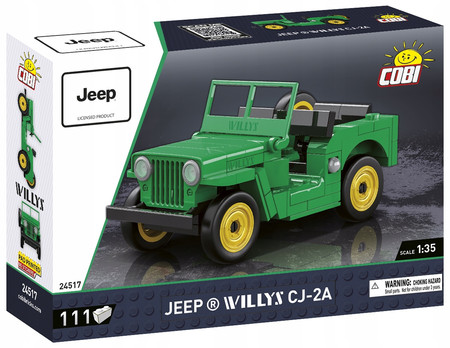 COBI 24517 JEEP WILLYS CJ-2A Wersja Zielona 111 KL.