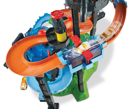 Tor Samochodowy Mattel Hot Wheels City FTB67 Mega Myjnia Atak Krokodyla