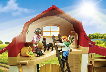 Playmobil Country 6927 Stajnia Stadnina Kucyków Konie Figurki Farma