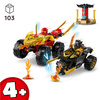 OUTLET LEGO NINJAGO 71789 BITWA SAMOCHÓD MOTOR NINJA KAI LORD RAS ZŁOTY MŁOT