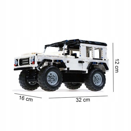 Klocki CaDa Land Rover Samochód zdalnie sterowany model z pilotem RC Auto