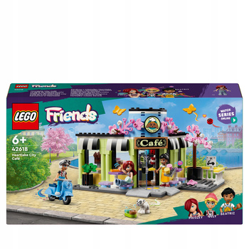 OUTLET LEGO Friends 42618 Kawiarnia w Heartlake 3 Figurki Pies, Skuter