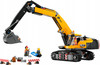 Lego City 60420 Żółta Koparka Pojazd Budowlany z Obracaną Kabiną 3 Figurki