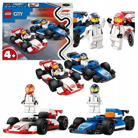 LEGO City 60464 Miasto Samochody wyścigowe Williams Racing i Haas F1