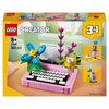 LEGO Creator 3w1 31169 Maszyna do pisania z kwiatami keytar doniczka Nowość