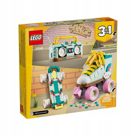 LEGO Creator Wrotka w stylu retro 31148 3w1 Deskorolka Radio retro