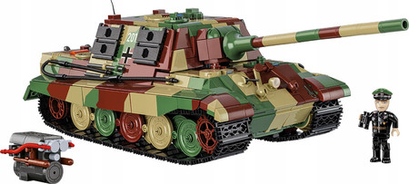 COBI 2580 Polskie Klocki Czołg SD.KFZ 186 JAGDTIGER Duży niszczyciel 1280el