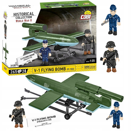 Klocki COBI 3135 V1 Flying Bomb rakieta V1 "Latająca Bomba" 2 figurki