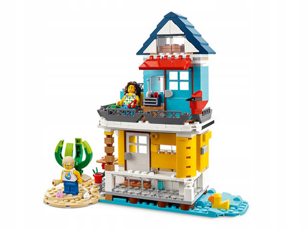 LEGO Creator 3w1 Auto Kamper Domek Na Plaży Dom Lodziarnia Samochód 31138