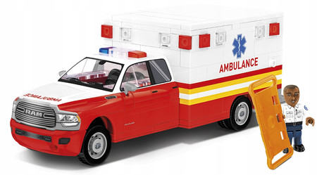 KLOCKI COBI 24609 Samochód RAM 3500 Ambulans Pojazd Ratunkowy Medyczny