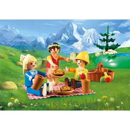 PLAYMOBIL HEIDI 70254 Kryształowe Jezioro Wieś Góry