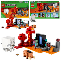 LEGO Minecraft Portal do Netheru 21255 Wojownik Orków Strzelający GHAST