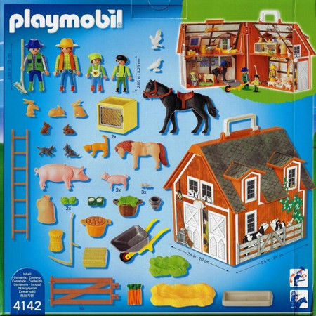 Playmobil 4142 Moje przenośne gospodarstwo rolne Stajnia Mała Farma