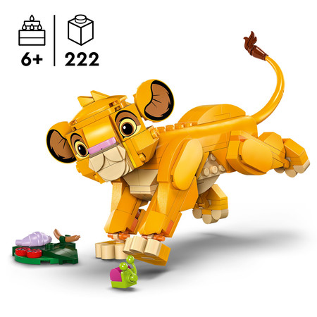 LEGO Disney 43243 Król Lew lwiątko Simba Lew Simba z Króla Lwa