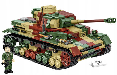 Klocki Wojskowe COBI 2592 PZKPFW IV AUSF.G Niemiecki Czołg