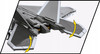 Klocki Wojskowe Cobi 5855 Samolot Myśliwiec Lockheed F-22 Raptor 695 Eleme.
