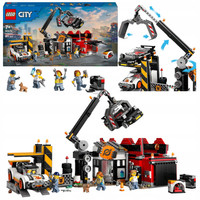 LEGO City 60472 Złomowisko z samochodami Recykling Zgniaciarka Dźwig Złom