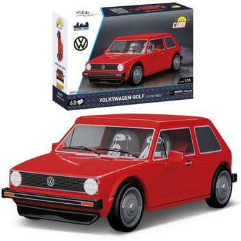 KLOCKI COBI 24613 Samochód Volkswagen Golf 974-1983) Czerwony 1:35 68 El