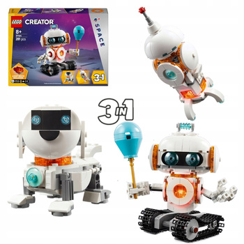 LEGO Creator 3w1 31164 Kosmiczny Robot Pies Kość Dysk Rakieta Podświetlane