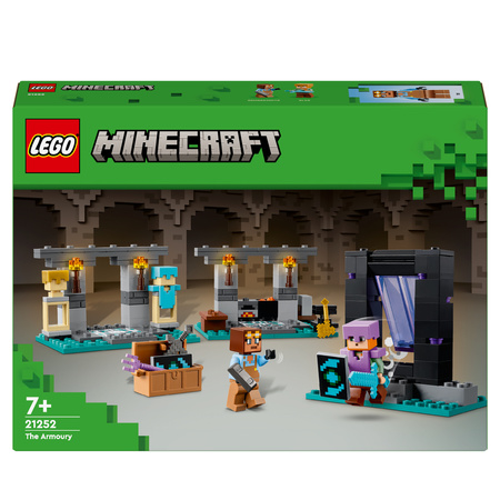 LEGO Minecraft 21252 Zbrojownia Portal do Netheru Alex i Diamentowy Miecz