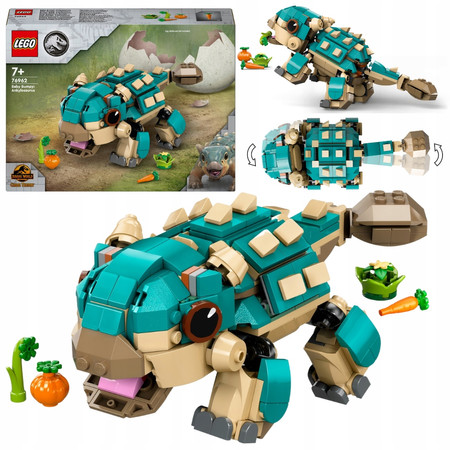 LEGO Jurassic World 76962 Mały Ankylozaur Bumpy Dinozaur