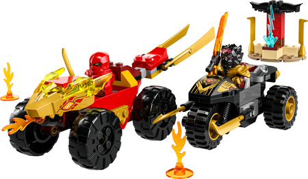 OUTLET LEGO NINJAGO 71789 BITWA SAMOCHÓD MOTOR NINJA KAI LORD RAS ZŁOTY MŁOT