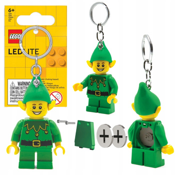 LEGO Latarka Brelok Elf Zielony Minifigurka LGL-KE181