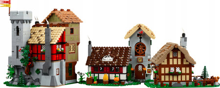 LEGO ICONS 10332 Średniowieczny Plac Miejski Duży Zestaw Gospoda Warsztat