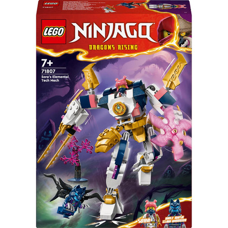 LEGO Ninjago Ruchomy Mech Żywiołu Technologii Sory 71807 Sora i wojownik