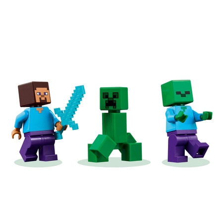 LEGO Minecraft 21275 - Dom TNT w Dżungli Papuga Wybuch Zombie Steve Creeper
