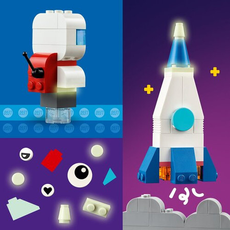 LEGO Classic Kosmos 11037 Kreatywne Planety Układ Słoneczny Świecące klocki