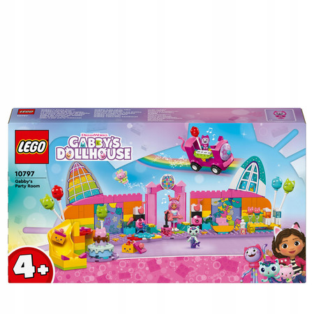 LEGO Koci Domek Gabi 10797 Sala Balowa Gabi Autobus Imprezowy Akcesoria