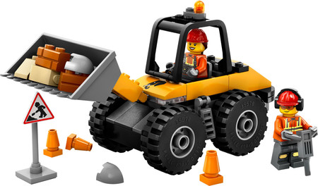 LEGO City 60450 Żółta Ładowarka Kołowa Budowa Młot Pneumatyczny Gruz