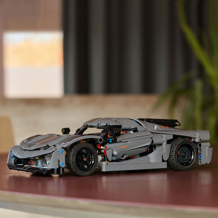 LEGO Technic 42173 Koenigsegg Jesko Absolutny szary hipersamochód