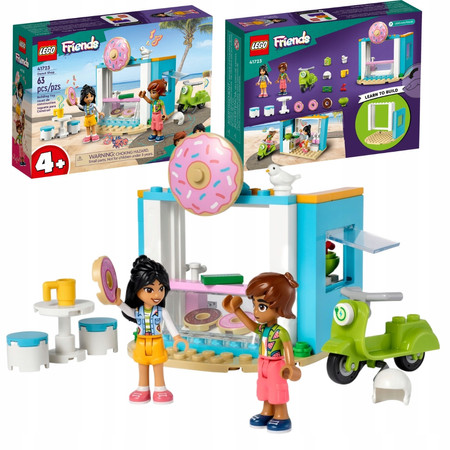 LEGO Friends 41723 Cukiernia Z Pączkami Skuter 2 Figurki Łatwe 4 +