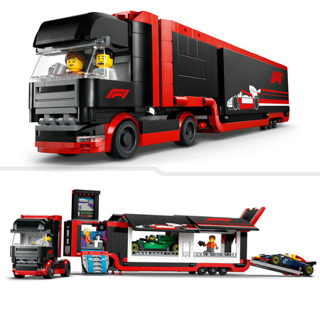 LEGO City 60445 City 60445 Ciężarówka F1 z samochodami F1 RB20 i AMR24