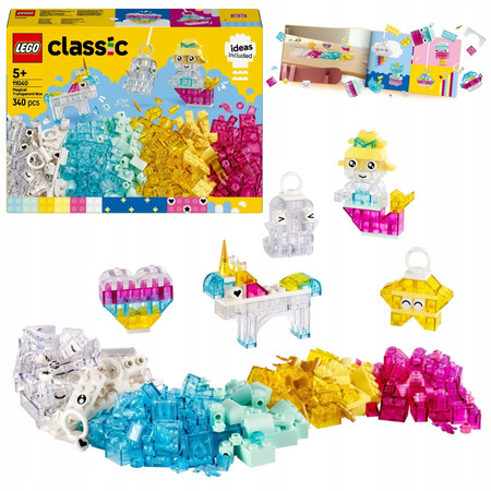 LEGO Classic 11040 Magiczny zestaw z przezroczystymi klockami