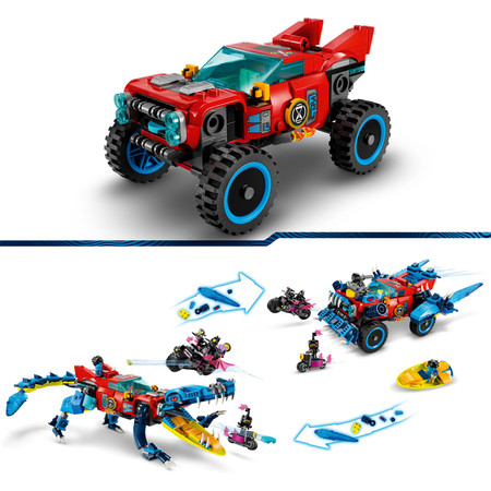 LEGO DREAMZzz 71458 Krokodylowy samochód Superszybka terenówka 2w1