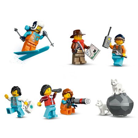 LEGO City 60470 Ekspres Polarny Arktycznych Odkrywców Pociąg Tory