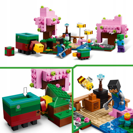 LEGO Minecraft 21260 Wiśniowy Ogród Sunny Zombie 2x Pszczoła 2x Niuchacz
