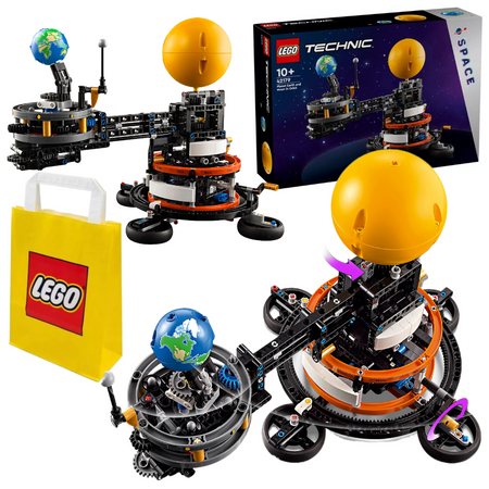 LEGO Kosmos Technic 42179 Słońce Ziemia Księżyc na orbicie Układ Słoneczny