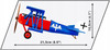 Klocki COBI 2994 Samolot Fokker D. VII figurka Rudolfa Bertholda