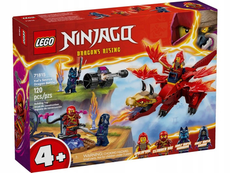 LEGO Ninjago Smocza Bitwa Kaia 71815 Ruchomy Smok + 4 Figurki Pojazd Działo