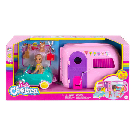Lalka Barbie Chelsea Auto kamper kabriolet FXG90