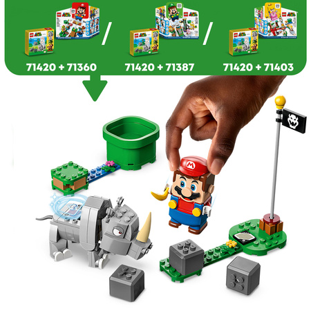 LEGO Super Mario 71420 Nosorożec Rambi - zestaw rozszerzający