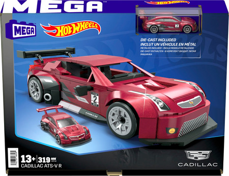 MEGA Hot Wheels Cadillac ATS-VR Kolekcjonerski Pojazd Zestaw Klocków
