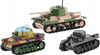 Klocki COBI 2740 3x Czołg Renault R35 - Valentine IX - Panzer I II Wojna