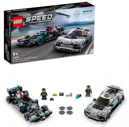 LEGO Speed 76909 2x Samochód Mercedes AMG F1 W12 E Performance AMG ONE Auta